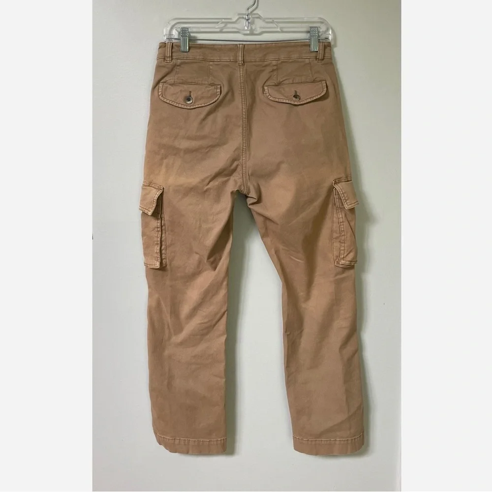 Jachs Cargo Pants 30/30 Men's Denim Tan Utility Wide Leg Thick Canvas Pockets